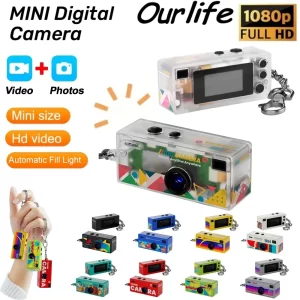 Ourlife 1080P Thumb Keychain Camera – 0.96" Mini Action Cam
