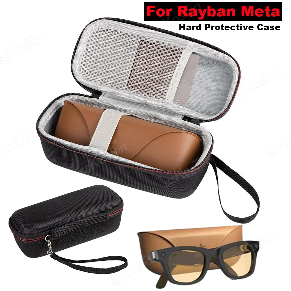Hard Protective Travel Case for Ray-Ban Meta Smart Glasses