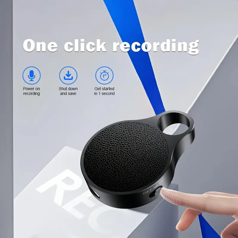 AIGLASSZ Note N14 – Key-Shaped Mini Voice Recorder, Voice-Activated Pendant MP3 - Image 3