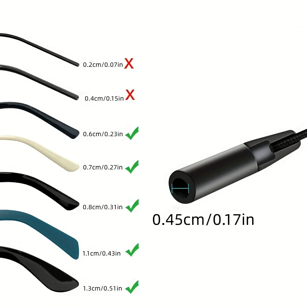 AIGLASSZ Strap ST04 – Adjustable Sports Glasses Straps, 3 Pack - Image 4