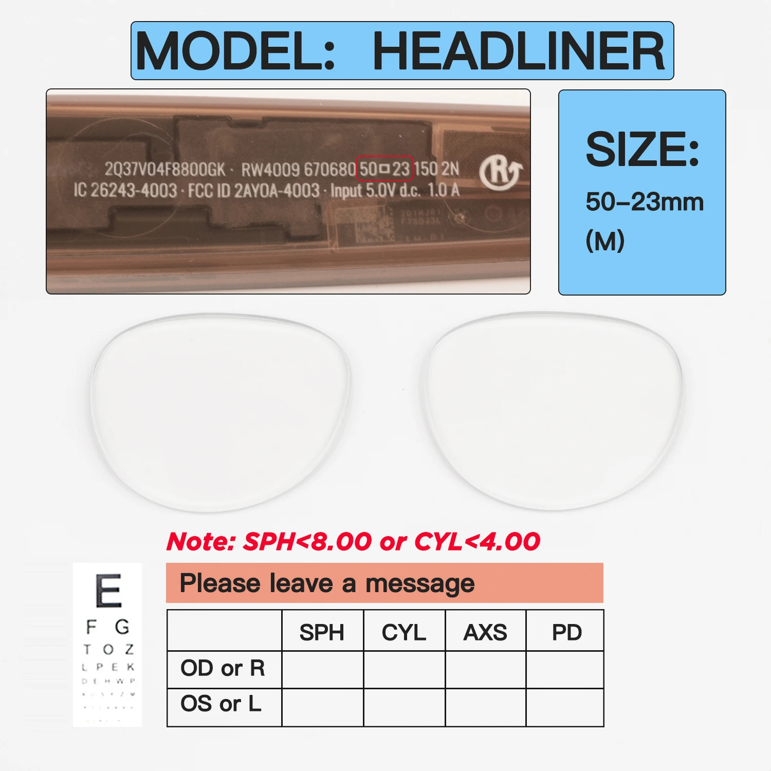 Custom Prescription Lenses for Ray-Ban Meta Wayfarer, Headliner & Skyler - Image 11