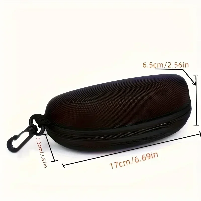 AIGLASSZ Case C09 – Zipper Oxford Sunglasses Cases with Hook, 5 Pack - Image 6