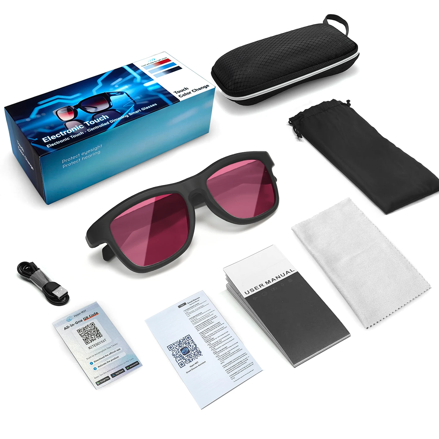 G09 Electrochromic AI Sunglasses – Swipe-to-Tint Polarized Lenses - Image 7