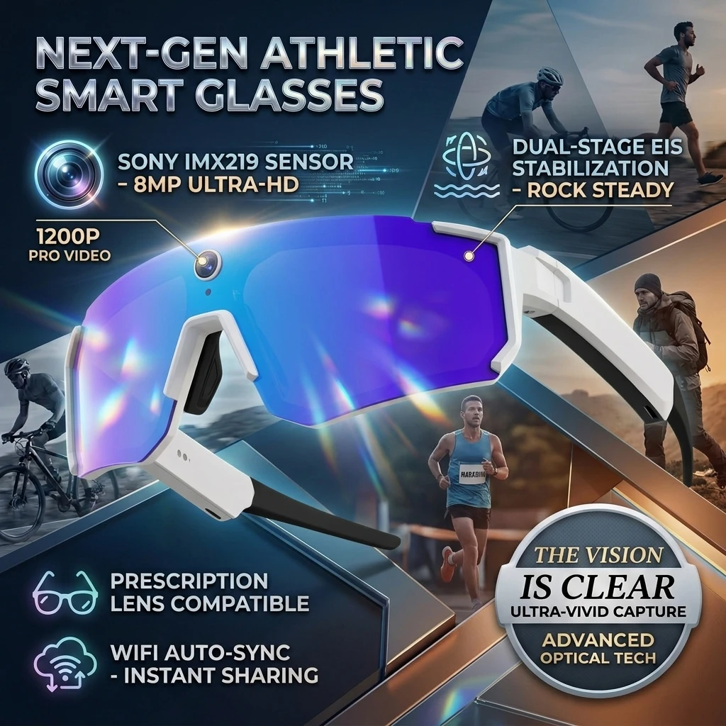 AIGLASSZ Vision V39 – ChatGPT AI Sport Sunglasses, 8MP Anti-Shake Camera, 32GB - Image 9
