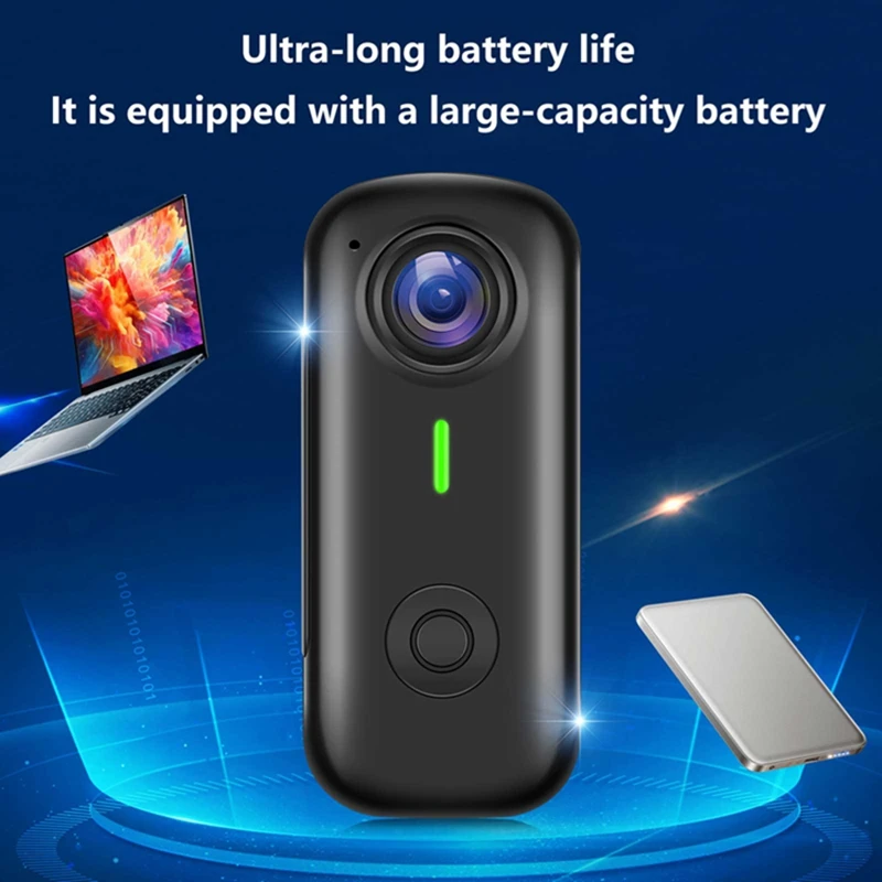 Lenovo Magnetic Mini Thumb Camera – 120° Anti-Shake Vlog Cam - Image 2